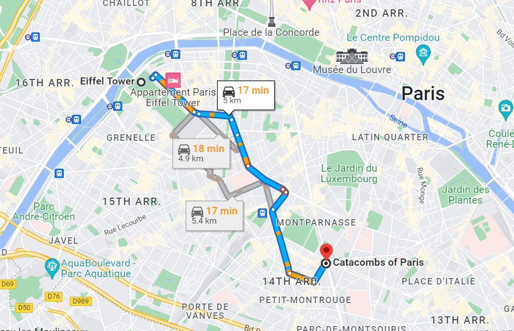 Paris Location, Directions, & Tips